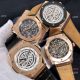 Copy Hublot Classic Fusion Skeleton 43mm Watch Rose Gold Gummy Strap (9)_th.jpg
